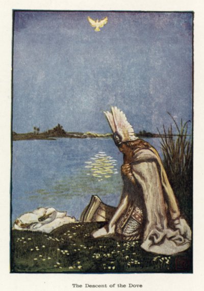 鳩の降下 作： John Byam Liston Shaw